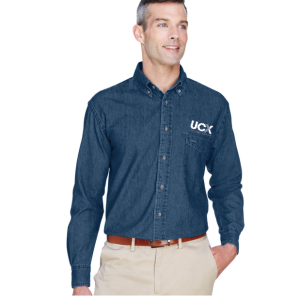 Harriton Men's Long-Sleeve Denim Shirt (M550)