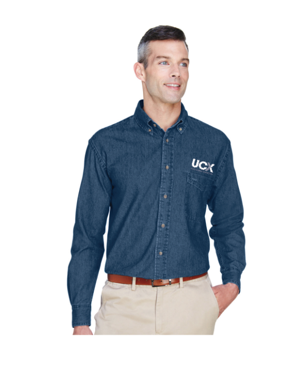 Harriton Men's Long-Sleeve Denim Shirt (M550)